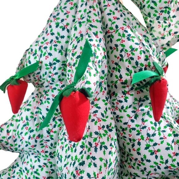 Christmas Tree Quilted Handmade Green Table Decor 14” - Picture 6 of 8